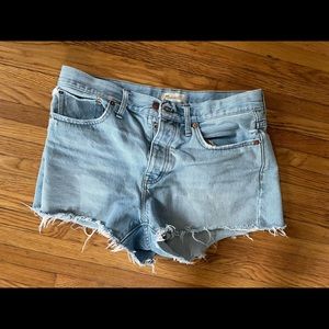 Madewell Relaxed Denim Shorts - size 29